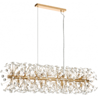 TELBIX-LERIDA 12 LIGHT RECTANGULAR PENDANT GOLD